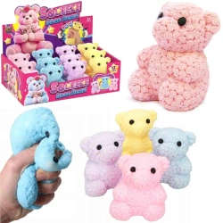 Gniotek Miś do ściskania kwiaty MIX - Trifox