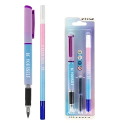 Pióro wieczne 2 naboje + wymazywacz Ombre - STARPAK