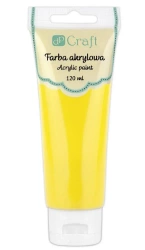 Farba akrylowa żółta 120ml - Dalprint dpCraft