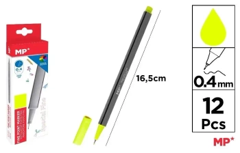 Cienkopis 0.4mm cytrynowy (12szt) - MP Main Paper