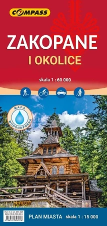 Mapa - Zakopane okolice 1:60 000 lam - praca zbiorowa
