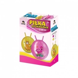 Piłka do skakania z rogami Flaming 45 cm - Madej