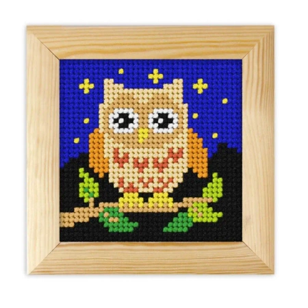 Haft z ramką. Moje pierwsze wyszywanie - Sówka - Anex-bis