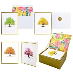 Karnety Premium Akwarelowe Drzewa - Peter Pauper Press