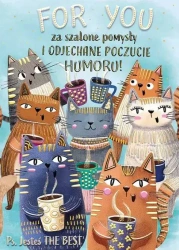 Karnet A5 Urodziny - Korpo koty - Henry