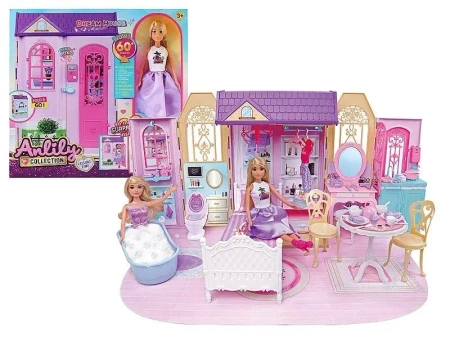 Domek z lalką 29cm i wyposażeniem - ADAR