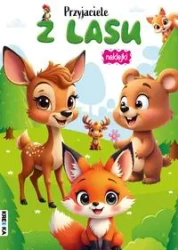 Kolorowanka z naklejkami - Przyjaciele z lasu - praca zbiorowa