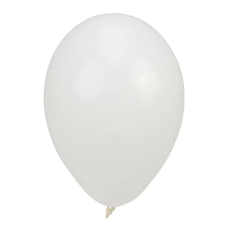 Balony pastelowe jednokolorowe białe 24cm 10szt - Arpex