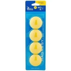 Magnesy do tablic żółte gładkie 4szt. GM303-PY4 - Tetis