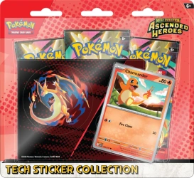 Pokémon TCG. Mega Evolution. Ascended Heroes. Tech Sticker Collection. Charmander/Mega Charizard Y - Rebel