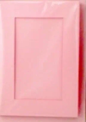 Karta passepartout + koperta jasnoróżowa 5szt - Galeria Hobby