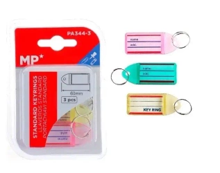 Zawieszki breloki do kluczy 3 kolory - MP Main Paper