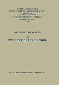Der Internationale Handel - Haberler Gottfried