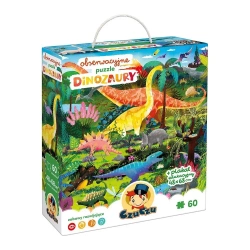CzuCzu Obserwacyjne puzzle Dinozaury 4+ - Bright Junior Media