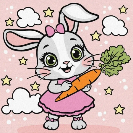 Malowanie po numerach - Marchewka Kids 25x25cm - Ideyka