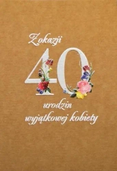 Kartka okolicznościowa eko Urodziny 40 TS50 - Trend
