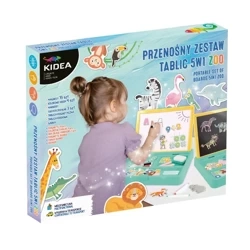 Przenośny zestaw tablic 5w1 ZOO w walizce KIDEA - DERFORM