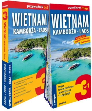 Wietnam, Kambodża, Laos light: przewodnik + mapa - Jakub Królczyk