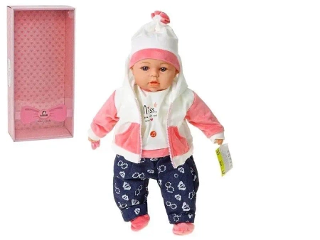 Lalka bobas śpiewa i mówi po polsku 45cm - ADAR