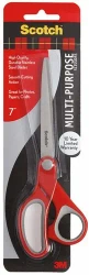 Nożyczki biurowe ergonomiczne Scotch 18 cm czerwono-szare 1427 - 3M