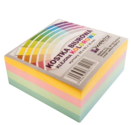 Kostka klejona kolor 85x85mm 3.5cm - Wektor