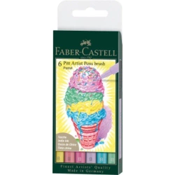 Pisaki Pitt Artist Pen pastel 6szt - Faber Castell