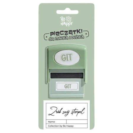 Pieczątka z napisem - Git - Be-Happy Gifts