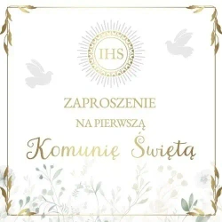 Zaproszenie Komunia (10szt) - Armin Style