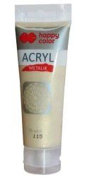 Farba akryl 75ml jasne złoto metalik HAPPY COLOR - GDD