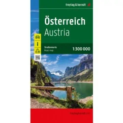 Mapa Austria  1:300 000 FB - opracowanie zbiorowe