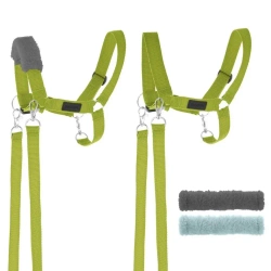 Kantar dla Hobby Horse wodze + futerka zielony - Handlosfera