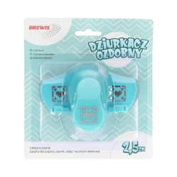 Dziurkacz ozdobny brzegowy - Serce 2,5cm - Brewis