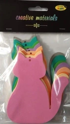 Koty z pianki 9x11cm 8szt - Galeria Hobby