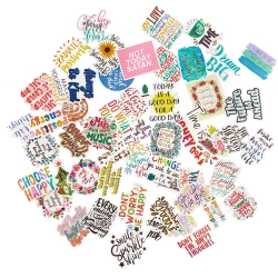 Naklejki winylowe - slogany motywacyjne 5-8cm 50sz - Dalprint dpCraft