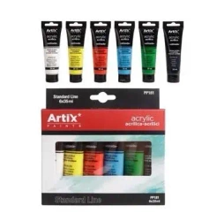 Zestaw farb akrylowych 6 kolorów 6x35ml - MP Main Paper