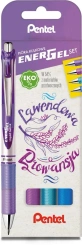 Zestaw piór EnerGel BL77 lawendowa Prowansja w etui 4 kolory - PENTEL