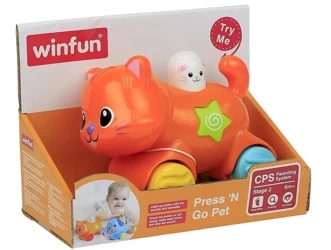 Zwierzaki naciśnij i jedź Kotek - Smily Play