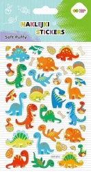 Naklejki 3D Soft Puffy Dino 110x205 HAPPY COLOR - GDD