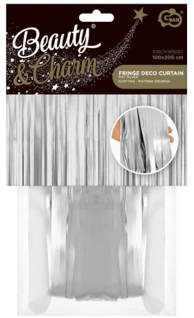 Kurtyna matowa srebrna 100x200cm - Godan