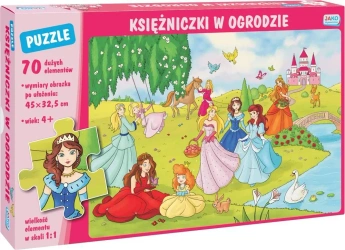 Puzzle 70 Księżniczki w ogrodzie - Wydawnictwo Jako