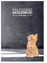 Kalendarz akademicki 2025/2026 A5 tyg. PCV Kot - praca zbiorowa
