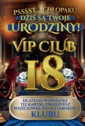 Karnet Urodziny 18 męskie - YEKU