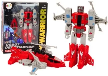 Robot-Helikopter 2w1 transformacja X-Warrior czerw - Leantoys