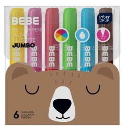Mazaki Jumbo 6 kolorów BEBE Friends - INTERDRUK