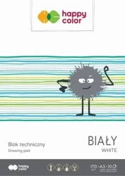 Blok techniczny biały A3/10K HAPPY COLOR - GDD