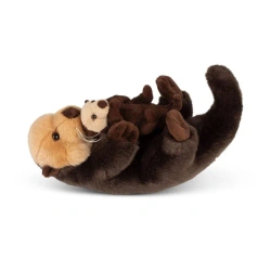 Animigos World of Nature leżąca wydra z młodym - One for Fun