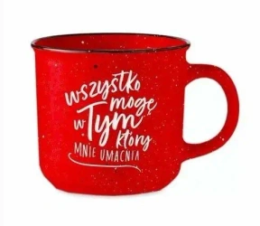 Kubek vintage - Wszystko mogę - Szaron