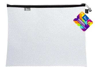 Koperta B4 z suwakiem metalalowym biała - Tetis