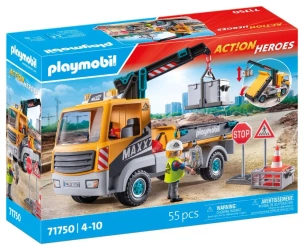 Playmobil Ciężarówka budowlana z dźwigiem 71750