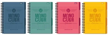 Kołozeszyt B5/96K kratka Monocolor - Beniamin